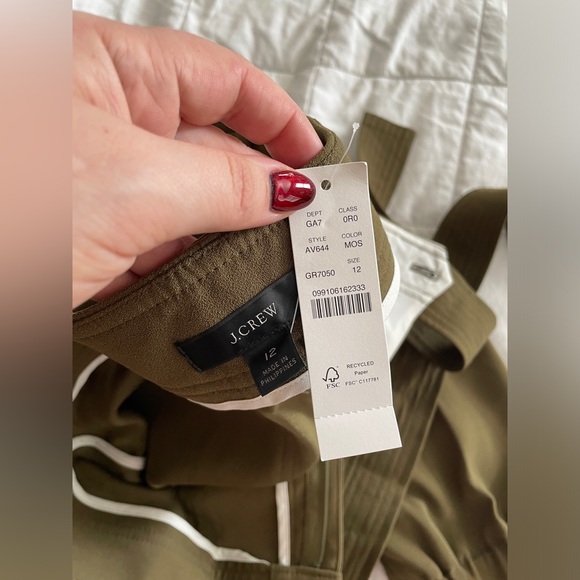 J. Crew Paper Bag Pant w/ Belt (Size 12, NWT) - Picture 3 of 4